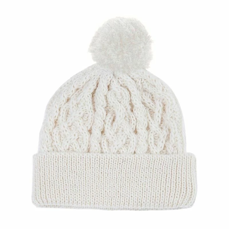 Buy π Fisherman's British Wool Cable Beanie Ecru By Paul James Knitwear π 3 Buy π Fisherman's British Wool Cable Beanie Ecru By Paul James Knitwear π