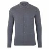 Budget 🥰 Mens Lightweight Extra Fine Merino Long Sleeve Aiden 👕 Shirt - Mid Grey By Paul James Knitwear ✨ -us-Paul James Knitwear Sales 2022 xppyjxt1gjqfyf1e3isr