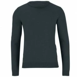 Deals π Mens Extra Fine Merino Wool Crew Neck Callington Jumper - Green By Paul James Knitwear π₯