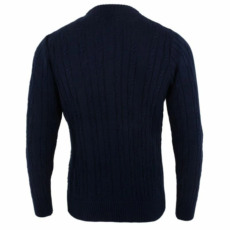 Coupon π₯ Mens 100% Cotton Chunky Cable Hughes Jumper - Navy By Paul James Knitwear π 7 Coupon π₯ Mens 100% Cotton Chunky Cable Hughes Jumper - Navy By Paul James Knitwear π - Image 5