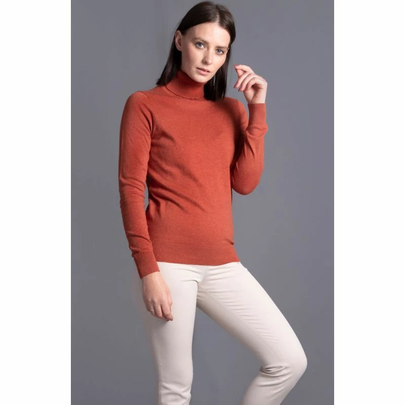 Flash Sale π Womens Ultra-Fine Cotton Roll Neck Long Sleeve Terri Jumper - Tan By Paul James Knitwear β¨ 4 Flash Sale π Womens Ultra-Fine Cotton Roll Neck Long Sleeve Terri Jumper - Tan By Paul James Knitwear β¨ - Image 2