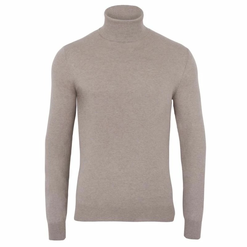 Outlet π Mens 100% Ultra Fine Cotton Roll Neck Atwood Jumper - Fawn By Paul James Knitwear β¨ 3 Outlet π Mens 100% Ultra Fine Cotton Roll Neck Atwood Jumper - Fawn By Paul James Knitwear β¨