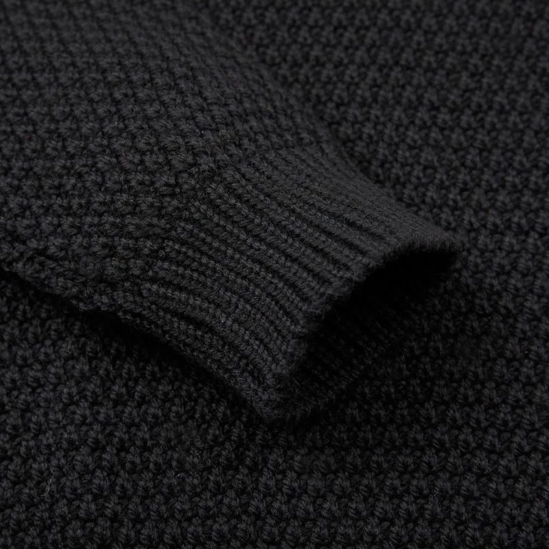 Best Sale ✨ Mens Merino Wool Fishermans Roll Neck Moss Stitch Jumper Black By Paul James Knitwear ❤️ 7 Best Sale ✨ Mens Merino Wool Fishermans Roll Neck Moss Stitch Jumper Black By Paul James Knitwear ❤️ - Image 5