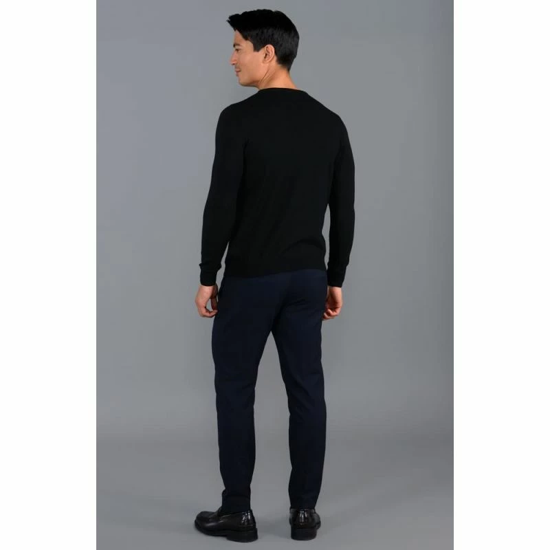 Wholesale βοΈ Mens Extra Fine Merino Wool Crew Neck Callington Jumper - Black By Paul James Knitwear π 5 Wholesale βοΈ Mens Extra Fine Merino Wool Crew Neck Callington Jumper - Black By Paul James Knitwear π - Image 3