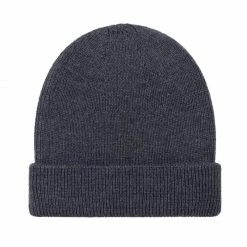 Cheap 😍 Heavyweight 100% Extra Fine Merino Fisherman Beanie Charcoal By Paul James Knitwear 😍