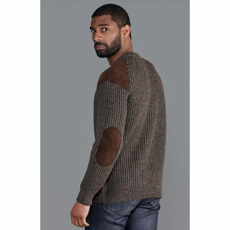 Discount π Mens Chunky British Wool Ribbed Shooting Jumper - Brown By Paul James Knitwear π€© 5 Discount π Mens Chunky British Wool Ribbed Shooting Jumper - Brown By Paul James Knitwear π€© - Image 3