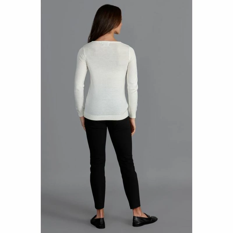 Wholesale π― Womens Pure Extra Fine Merino Wool V Neck Jumper Ecru By Paul James Knitwear π 6 Wholesale π― Womens Pure Extra Fine Merino Wool V Neck Jumper Ecru By Paul James Knitwear π - Image 4
