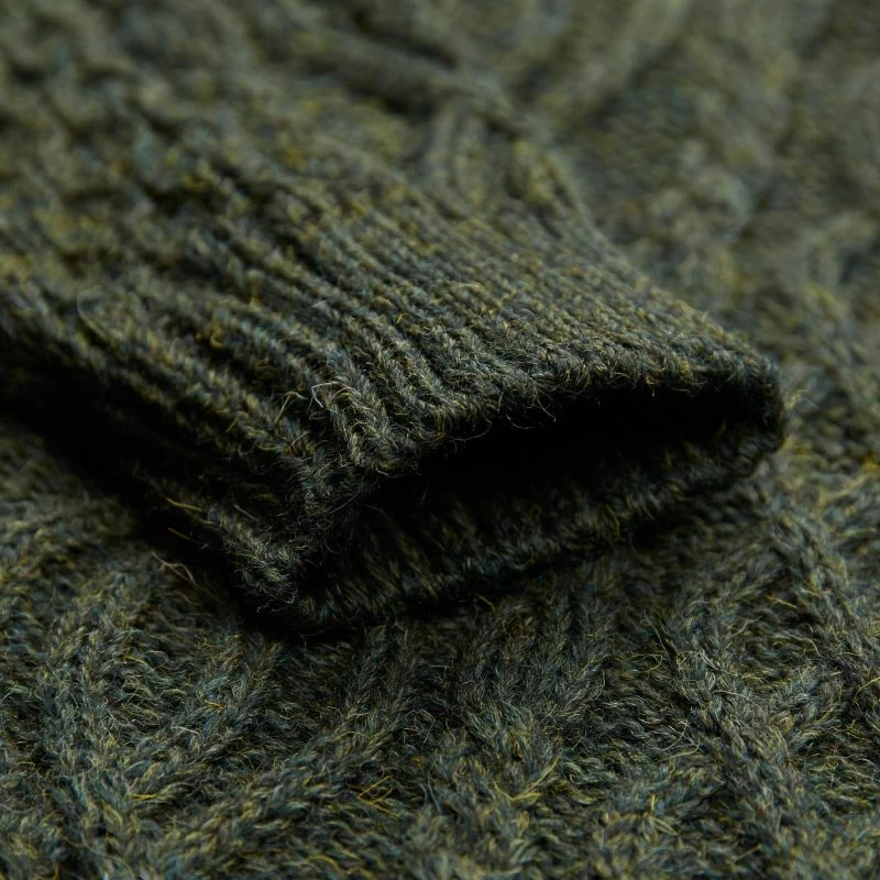 Promo π Jarvis - Mens British Wool Aran Cable Sweater Green By Paul James Knitwear π 9 Promo π Jarvis - Mens British Wool Aran Cable Sweater Green By Paul James Knitwear π - Image 7
