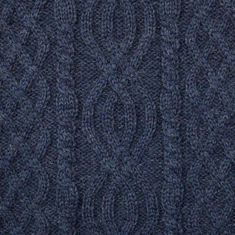 Best deal π₯ Jarvis - Mens British Wool Aran Cable Sweater Denim By Paul James Knitwear π― 8 Best deal π₯ Jarvis - Mens British Wool Aran Cable Sweater Denim By Paul James Knitwear π― - Image 6